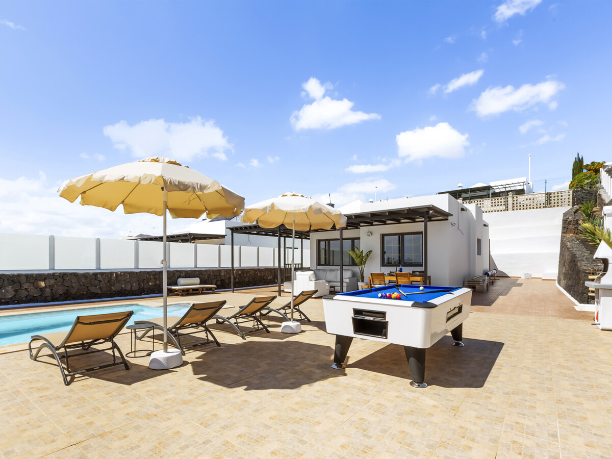 Villa 6 pers. à Tías : piscine chauffée et vue mer - Photo 6