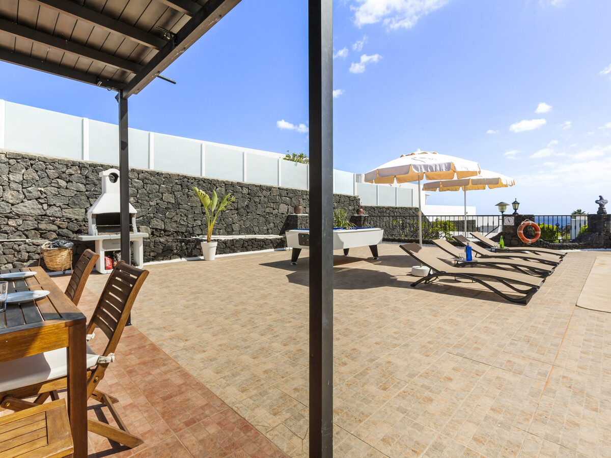Villa 6 pers. à Tías : piscine chauffée et vue mer - Photo 17