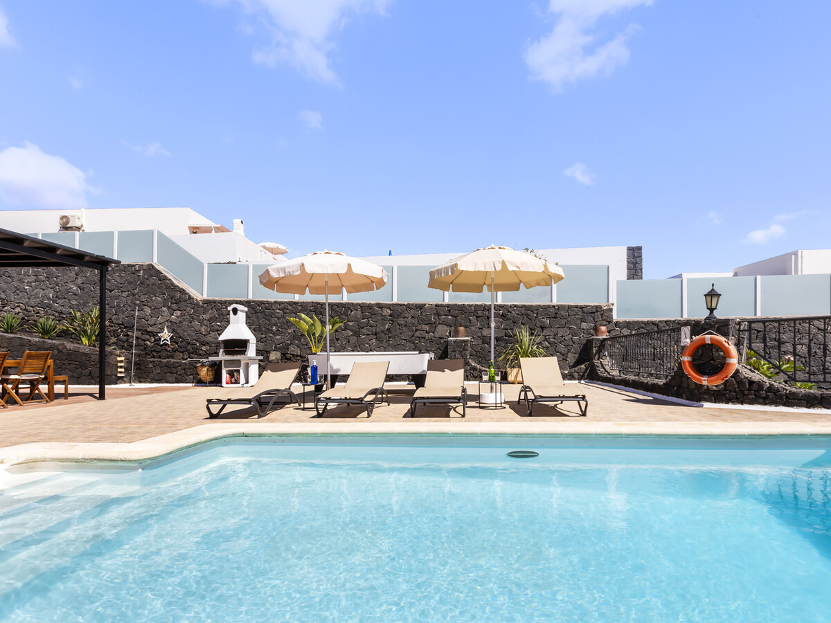 Villa 6 pers. à Tías : piscine chauffée et vue mer - Photo 18