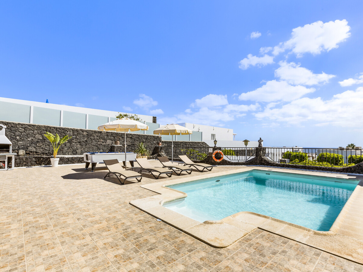 Villa 6 pers. à Tías : piscine chauffée et vue mer - Photo 21