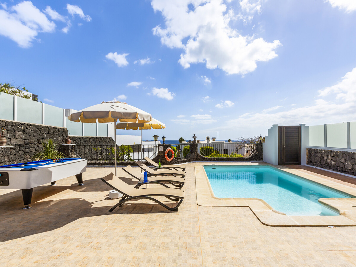 Villa 6 pers. à Tías : piscine chauffée et vue mer - Photo 30