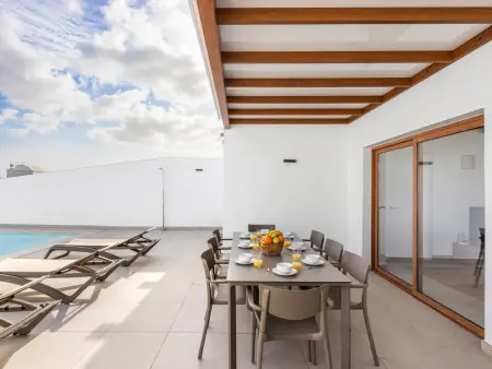 Villa 4 chambres avec piscine chauffée à Playa Blanca : photo 11