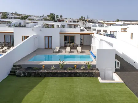 Villa 4 chambres avec piscine chauffée à Playa Blanca : photo 18
