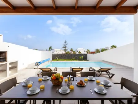 Villa 4 chambres avec piscine chauffée à Playa Blanca : photo 32