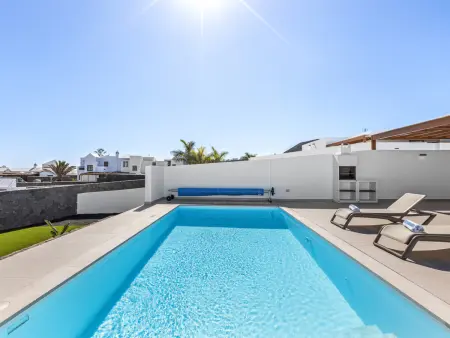 Villa 4 chambres Playa Blanca, piscine chauffée privée : photo 4
