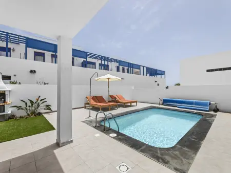 Villa 4 pers. Playa Blanca, piscine chauffée et vue mer : photo 5