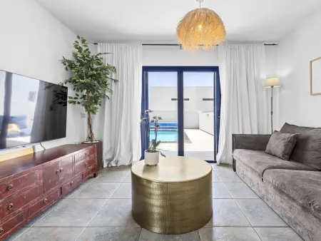 Villa 4 pers. Playa Blanca, piscine chauffée et vue mer : photo 6