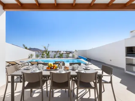 Villa 4 chambres Playa Blanca, piscine chauffée privée : photo 15