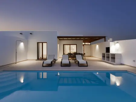 Villa 4 chambres Playa Blanca, piscine chauffée privée : photo 20