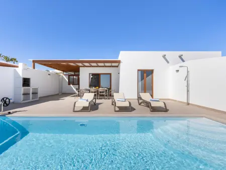 Villa 4 chambres Playa Blanca, piscine chauffée privée : photo 26