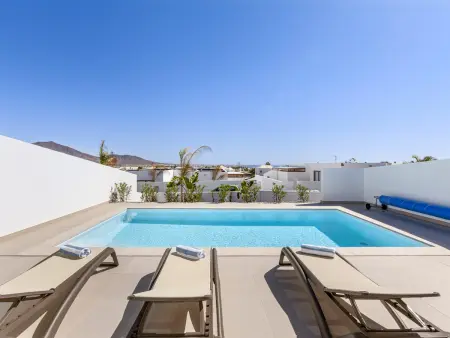 Villa 4 chambres Playa Blanca, piscine chauffée privée : photo 34