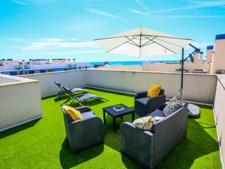 Location appartement à Cambrils, Appartement confort à Cambrils, face à la plage, terrasse et solarium