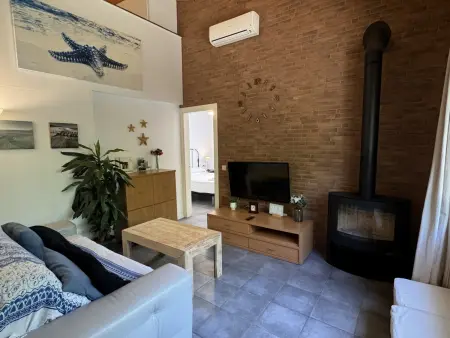 Maison mitoyenne à Mas Pinell avec piscine, jardin, parking privé et proche plage - 8 pers - Photo 1