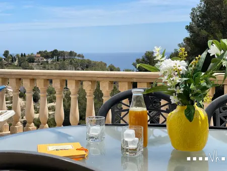 Location villa à Benissa, Villa rustique avec piscine privée à Benissa