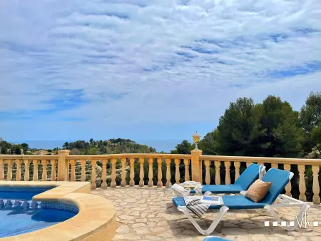 Villa rustique Benissa, piscine privée 8x4m, vue mer : photo 21