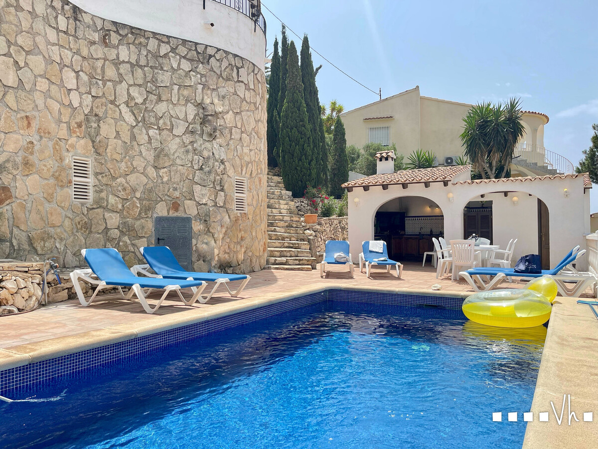 Villa Rulle à Benissa : 3 chambres, piscine 8x4m, vue mer - Photo 5