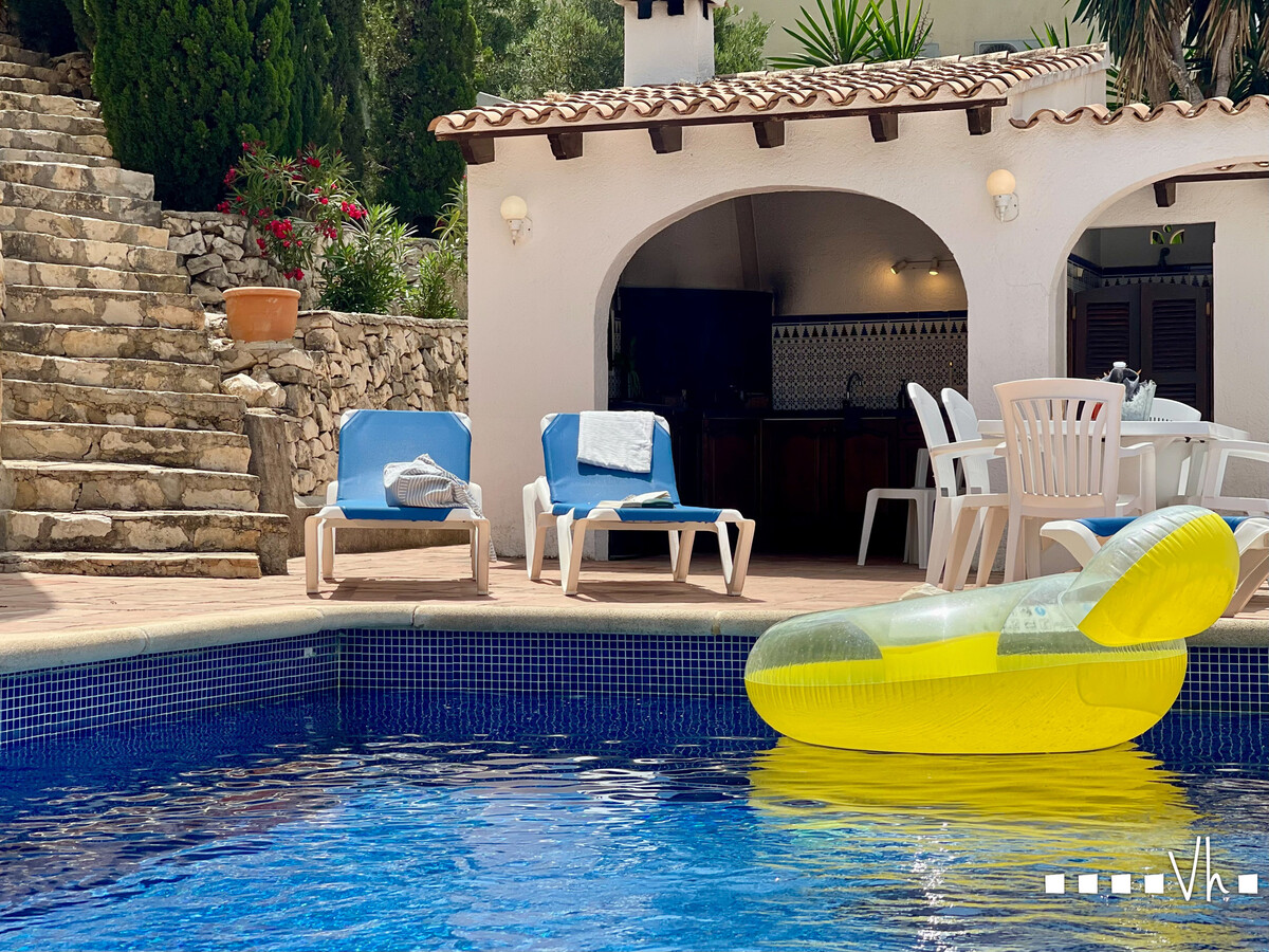 Villa Rulle à Benissa : 3 chambres, piscine 8x4m, vue mer - Photo 8
