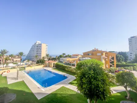 Location appartement à Benalmádena, Charmant appartement en bord de mer, piscine et parking