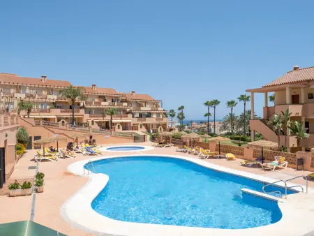 Location appartement à Mijas Costa, Appartement à Mijas Costa avec vue sur mer, piscine et parking, 2 chambres