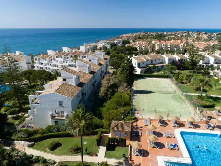 Studio front de plage à Mijas Costa, piscine chauffée : photo 31