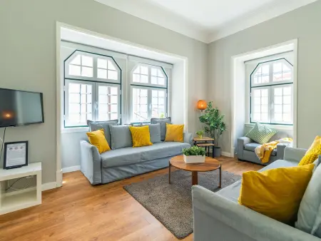 Location appartement à Lisbonne, Grand appartement 4 chambres au cœur de Lisbonne, Chiado, pour 10 personnes