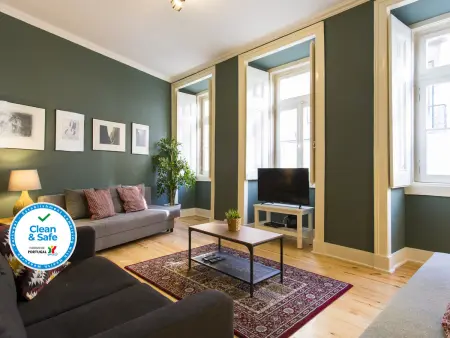 Location appartement à Lisbonne, Grand appartement familial au cœur de Lisbonne - 5 chambres, 17 pers.