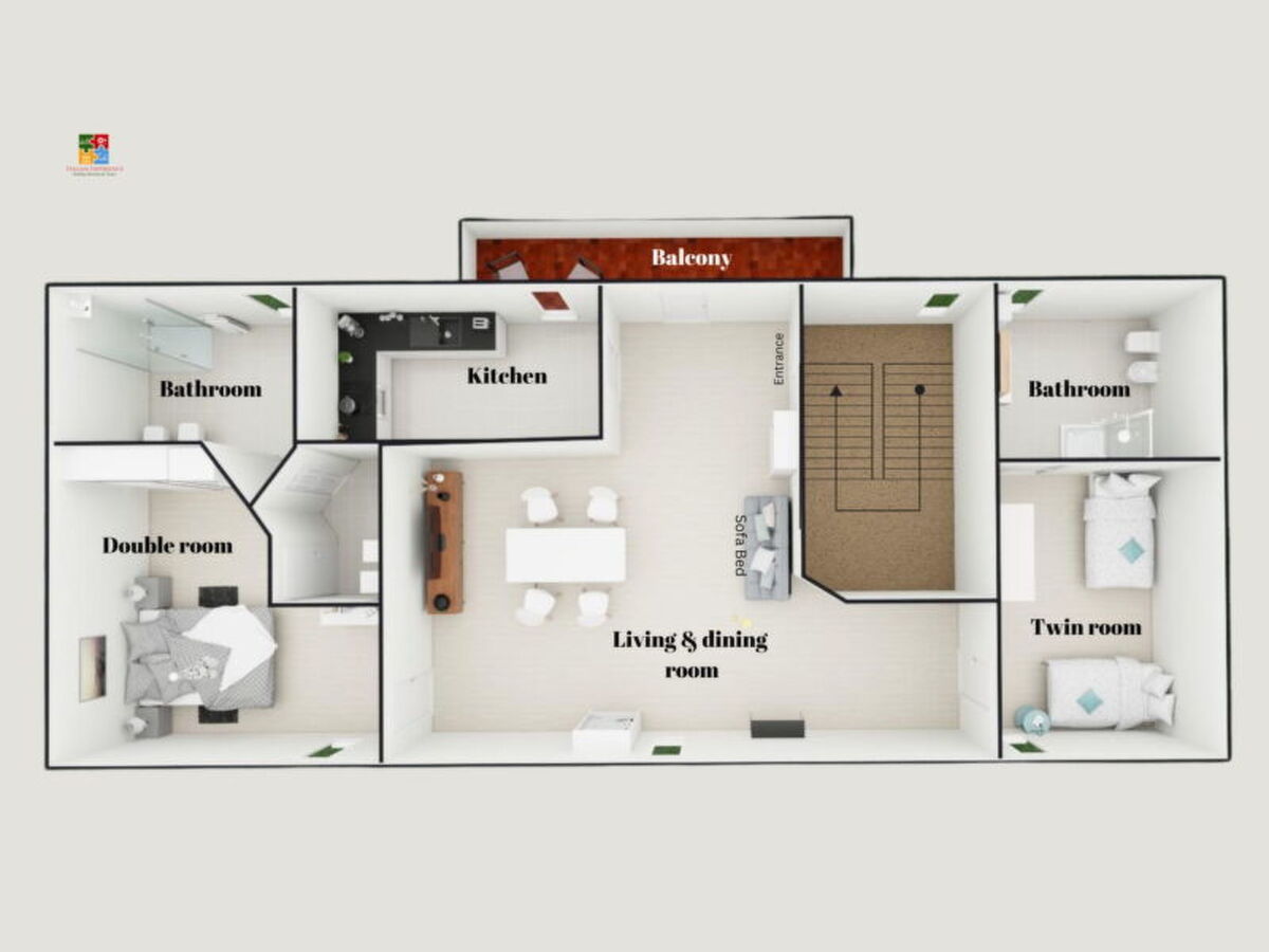 Loreto Suite Apartment – 4 pers., 2 ch., centre-ville - Photo 37