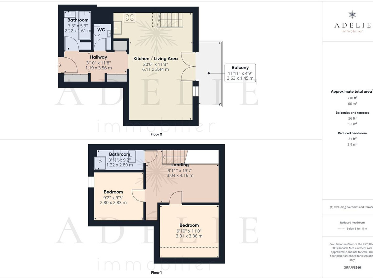 Duplex 6 pers. sud avec terrasse panoramique - Photo 15