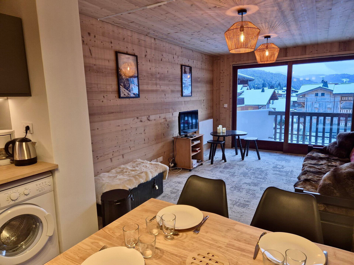 T1 Bis centre Les Gets, 4 personnes, terrasse sud - Photo 3