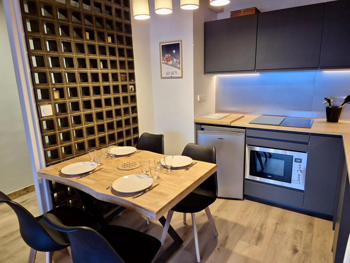 T1 Bis centre Les Gets, 4 personnes, terrasse sud - Photo 4