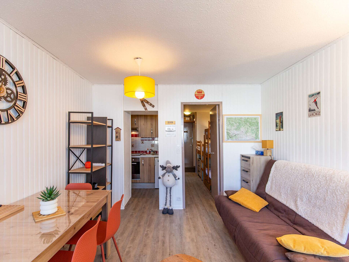 Studio cabine 5 pers, 80 m des pistes, La Mongie - Photo 2