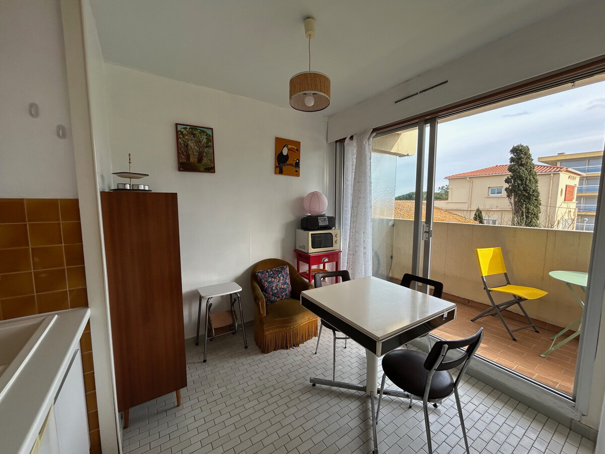 Studio 2 pers. balcon mer et parking à Argelès - Photo 6