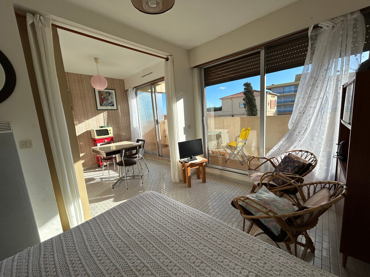 Studio 2 pers. balcon mer et parking à Argelès - Photo 12