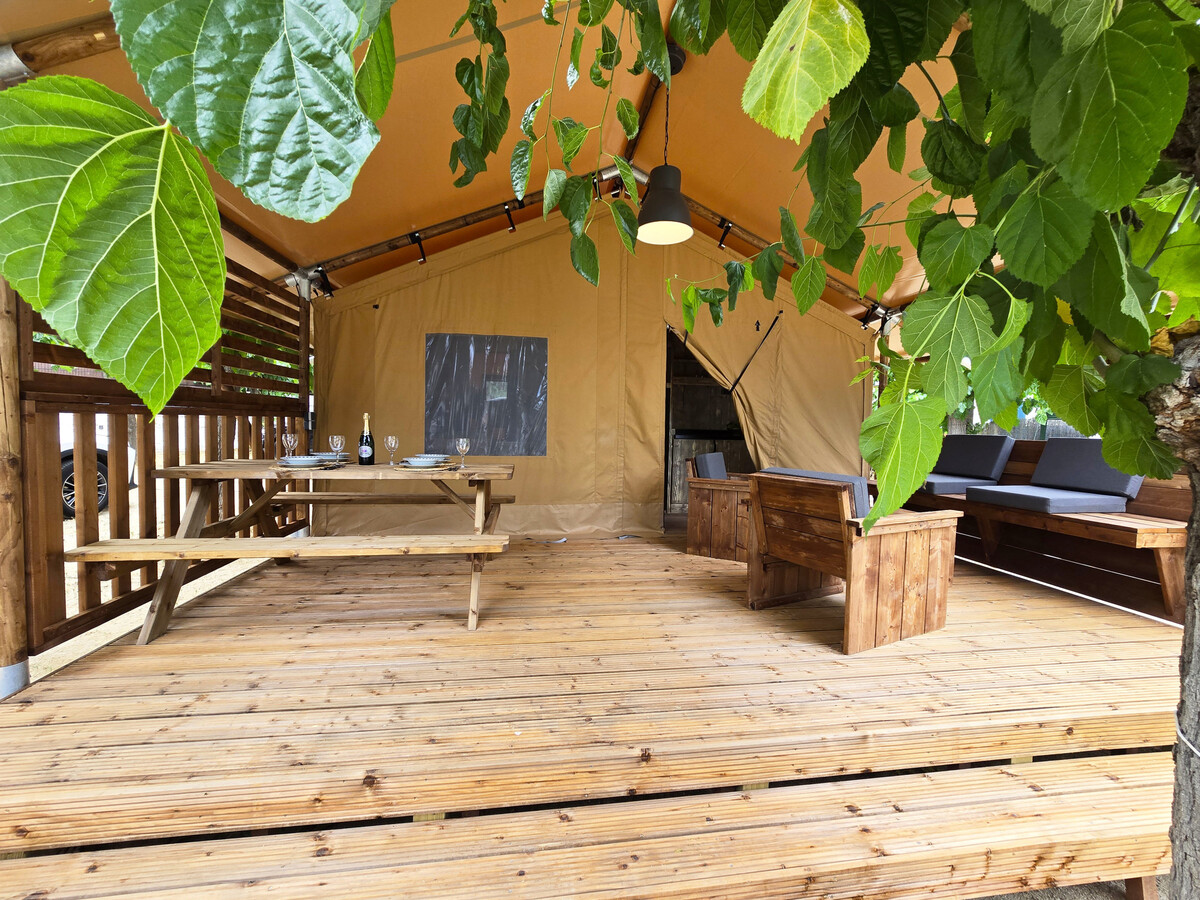 Tente glamping 4 pers. à Canet de Mar avec terrasse - Photo 11