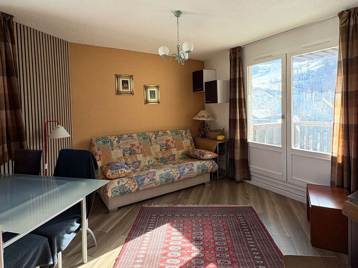 Studio 4 pers aux Orres, balcon sud-est face aux pistes - Photo 3