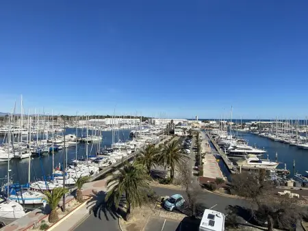 Appartement 4 étoiles en première ligne, vue port à Canet-Plage : photo 4