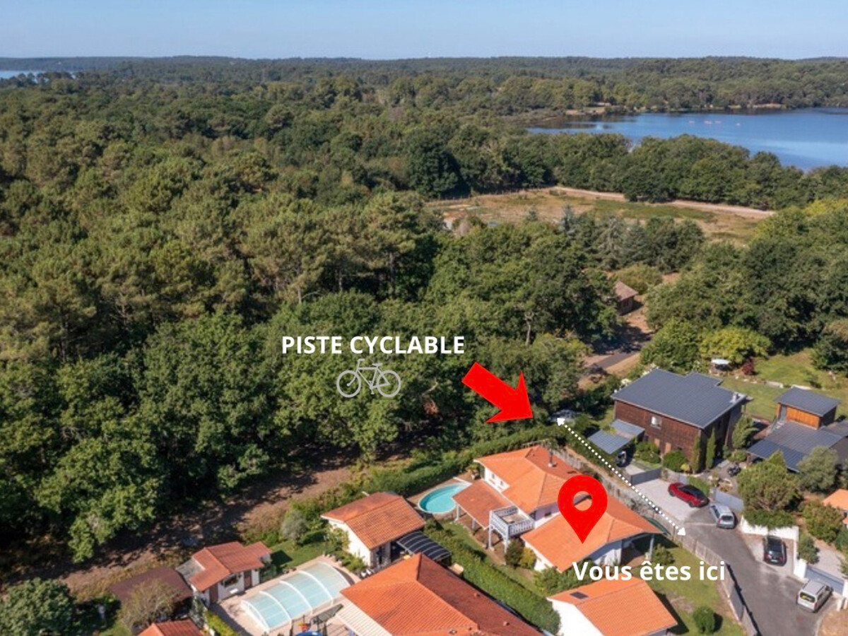 Villa moderne 170m² à Biscarrosse, piscine chauffée et piste cyclable - Photo 5