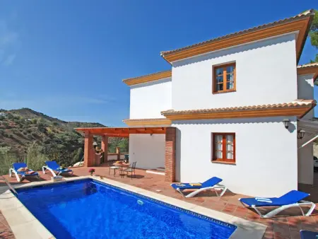 Villa Los Pinos, Beheizter Pool, Wifi, AC, BBQ, Maison 10 personnes à Comares - Photo 28