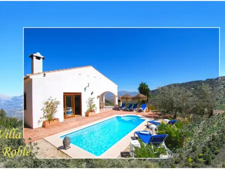 Villa Roble, Pers, Beheizter Pool, Petfriendly, Maison 8 personnes à Comares - Photo 7