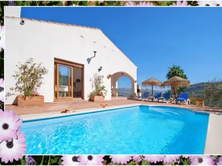 Villa Roble, Pers, Beheizter Pool, Petfriendly, Maison 8 personnes à Comares - Photo 9