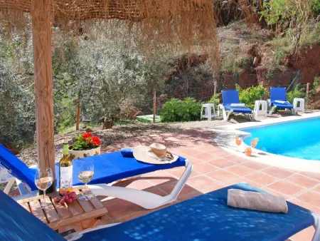 Villa Roble, Pers, Beheizter Pool, Petfriendly, Maison 8 personnes à Comares - Photo 21