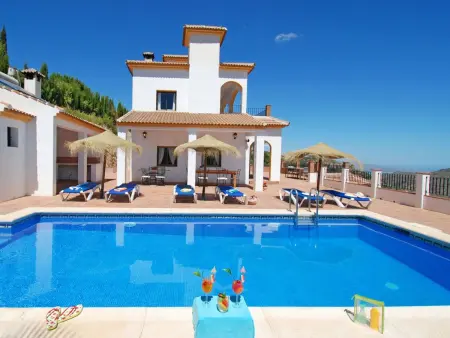 Villa José 1, beheizter Pool, Meerblick., Maison 12 personnes à Comares - Photo 1