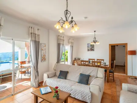 Villa Botin, beheizter Pool, AC, Meerblick, Maison 9 personnes à Comares - Photo 26