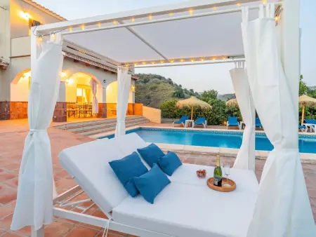 Villa Botin, beheizter Pool, AC, Meerblick, Maison 9 personnes à Comares - Photo 53