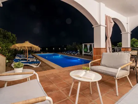 Villa Botin, beheizter Pool, AC, Meerblick, Maison 9 personnes à Comares - Photo 63