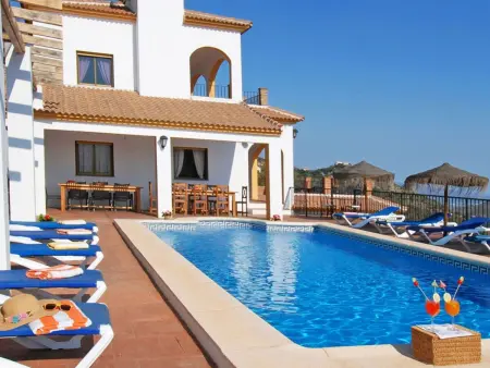 Villa José 2, beheizter Pool, Meerblick., Maison 12 personnes à Comares - Photo 14