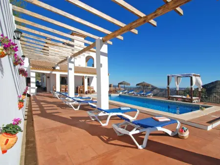 Villa José 2, beheizter Pool, Meerblick., Maison 12 personnes à Comares - Photo 20