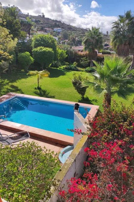 Location maison à El Sauzal, in El Sauzal mit Großem Pool und Meerblick