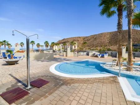 Appartement Palm-Mar : terrasse vue mer et piscine chauffée : photo 41