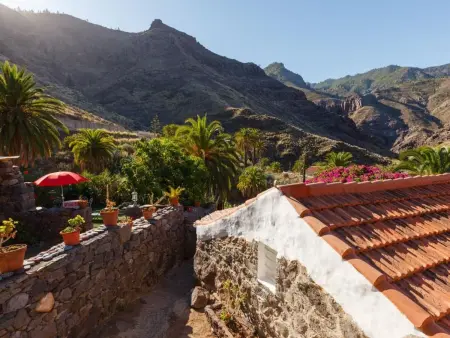 Location maison à Agaete, in El Risco mit Garten, Terrasse und Grill